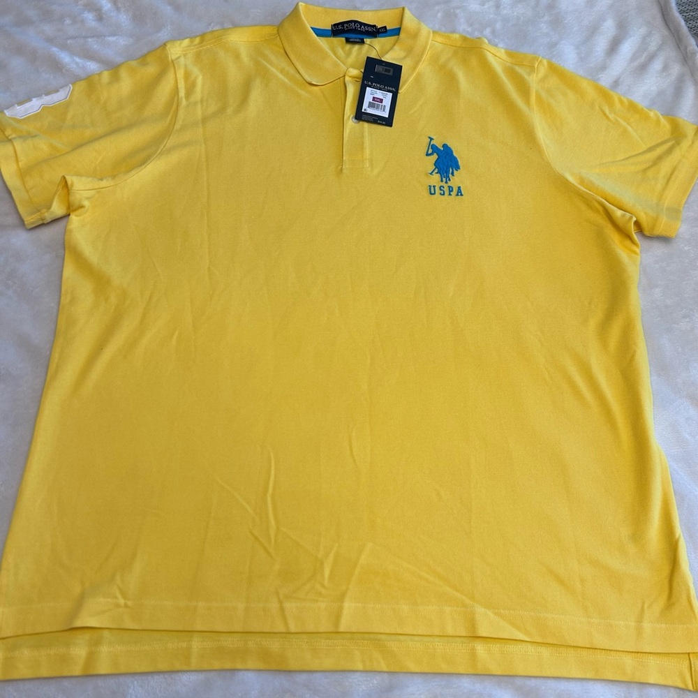 U.S. Polo Assn. Men's Yellow Polo Shirt